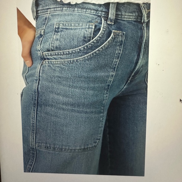 Free People Piper Mid Rise Crop Wide Leg Jean - Picture 7 of 7